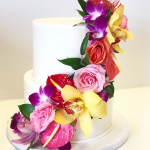 Smooth Buttercream with Fresh Tropical Cascade