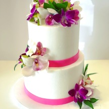 Smooth Buttercream with Tropical Orchids