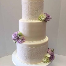 Sugar Lace Wedding Cake