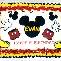 Mickey Mouse Sheet Cake!