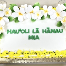 Sugar Plumeria Sheet Cake