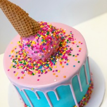 Ice Cream Drip Cake