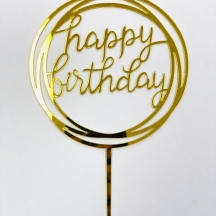Happy Birthday Circle Mirror