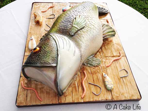 Realistic Bass Fish Groom S Cake A